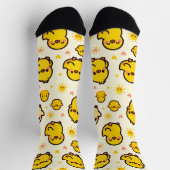 明るいアヒル – 愛らしいサンシャインアヒル ソックス (上部)