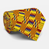 明るいアフリカのケンテK29イエローブルゴーニュのネクタイ ネクタイ (ロール)