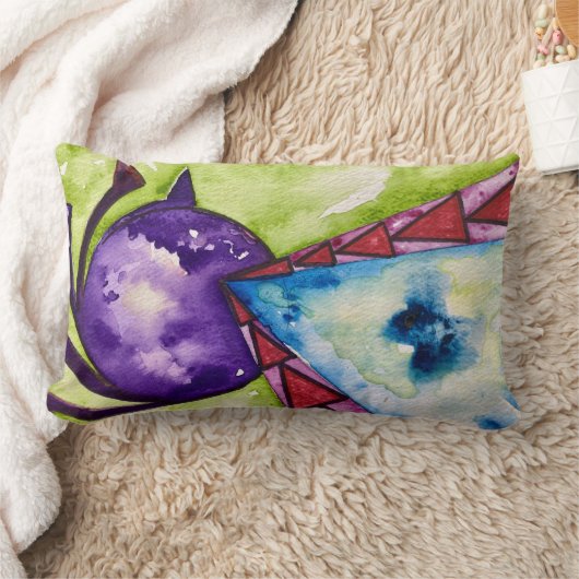 明るいアモダンートアクセント投げ腰枕 ランバークッション (ブランケット)