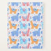 明るいアルカラフルパカのパターン プランナー手帳 (裏面)