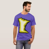 明るいイエローミネソタ特大 Tシャツ (正面フル)