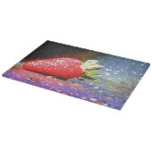 「明るいイチゴ」かわいい写真。買今 カッティングボード (角)