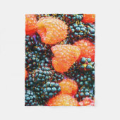 「明るいイチゴ」かわいい写真。買今 フリースブランケット (正面)