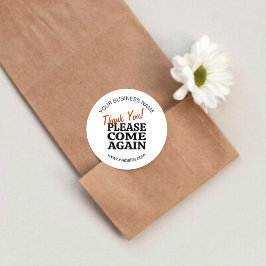 明るいインスパイアヴィンテージ「ま来た!」 ラウンドシール