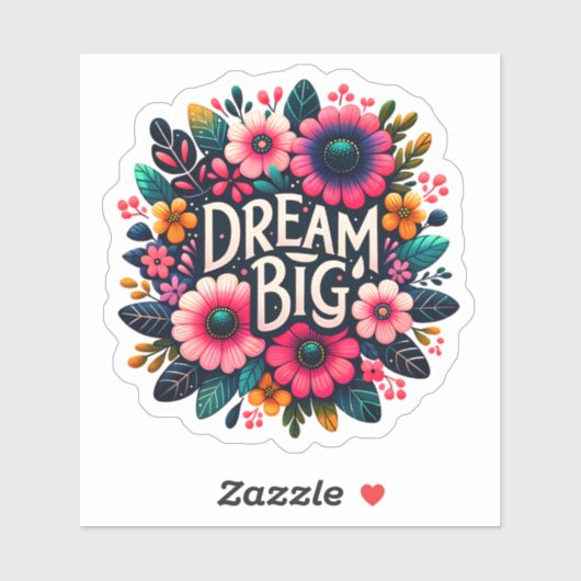 明るいインスパイア開花の色の鮮やか夢 シール (シート)