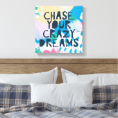 明るいインスピレーションI |夢を追熱狂するう キャンバスプリント (インサイチュ (寝室))