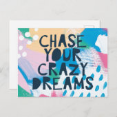 明るいインスピレーションI |夢を追熱狂するう ポストカード (正面/裏面)