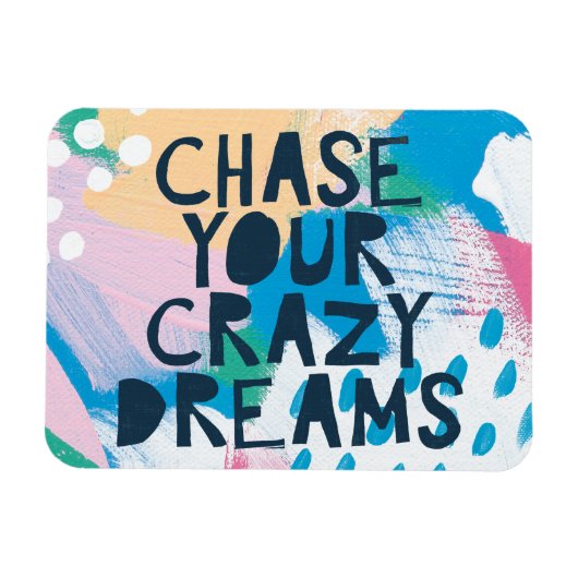 明るいインスピレーションI |夢を追熱狂するう マグネット (横)