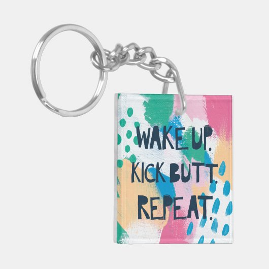 明るいインスピレーションIV |は蹴りのお尻の繰り返しを目覚めます キーホルダー (正面左)