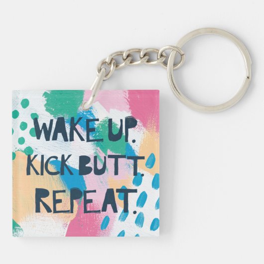 明るいインスピレーションIV |は蹴りのお尻の繰り返しを目覚めます キーホルダー (裏面)