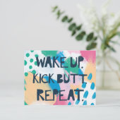 明るいインスピレーションIV |は蹴りのお尻の繰り返しを目覚めます ポストカード (スタンド正面)