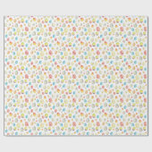 明るいイースターエッグパターンラッピング紙 ラッピングペーパー (フラット)