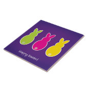 明るいイースターバニーシルエット タイル (側面)