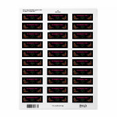 明るいエスニックフラワーフェスタメキシコ刺繍 ラベル (フルシート)