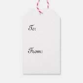 明るいエレガントフローラギフトラベル ギフトタグ (裏面)