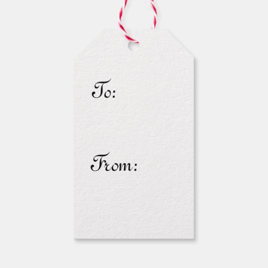 明るいエレガントフローラギフトラベル ギフトタグ (裏面)