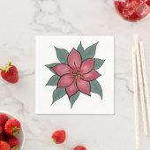 明るいエレガント花紙ナプキンス スタンダードカクテルナプキン (インサイチュ)