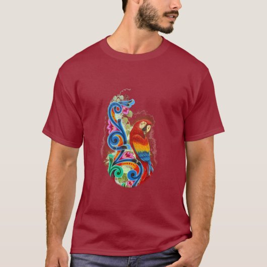 明るいオウム Tシャツ (正面)