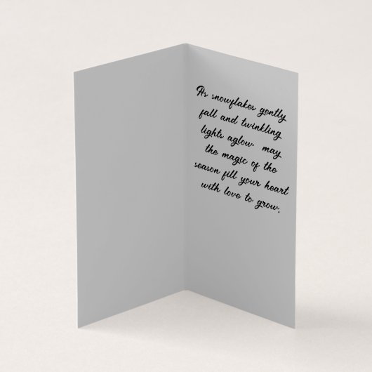 明るいオレンジと白い2匹の猫のChestmasカード (内部)