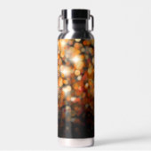 明るいオレンジと金ゴールドボケの星 ウォーターボトル (正面)