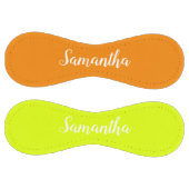 明るいオレンジと黄色 – 名前の追加 ソフトボール (パネル)