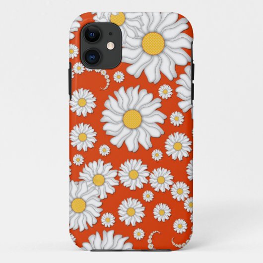 明るいオレンジのサマーデイジー Case-Mate iPhoneケース (裏面)