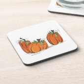明るいオレンジカボチャのコースター コースター (左側)