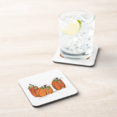 明るいオレンジカボチャのコースター コースター (右側)