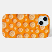 明るいオレンジスパイラルiPhoneケース 女性向け Case-Mate iPhoneケース (裏面 (横))