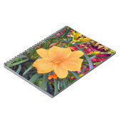 明るいオレンジリリー ノートブック (左側)