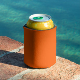 明るいオレンジ単色 缶クーラー
