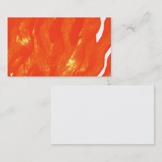 明るいオレンジ名刺 名刺 (正面/裏面)