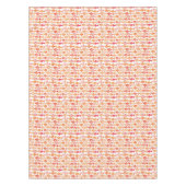 明るいオレンジ水彩画の魚パターン テーブルクロス (正面)