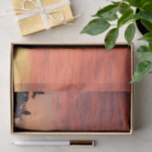 明るいオレンジ白熱［赤熱］光を放つ色の曇りの夕日 薄葉紙 (ギフト)