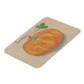 明るいオレンジ色のカボチャ マグネット (左側)