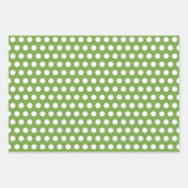 明るいオレンジ色のデイジーラッピング紙セット ラッピングペーパーシート (正面2)