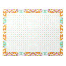 明るいオレンジ色のドットグリッドBuJo生産性プランナー