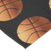 明るいオレンジ色のバスケットボール綿のテーブルクロス。 テーブルクロス (アングル)