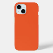 明るいオレンジ色のミニマリスト無地の背景 Case-Mate iPhoneケース (裏面)