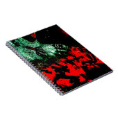 明るいオレンジ色の抽象芸術スパイラルフォトノートブック、Sweet ノートブック (右側)