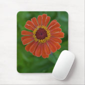 明るいオレンジ《植物》百日草の花の花のmousepad マウスパッド (マウス)