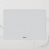 明るいオーバーレイ |フォトモダンシルバー 箔シーズンカード (裏面)