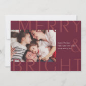 明るいオーバーレイ |ホリモダンデーフォトカード シーズンカード (正面)