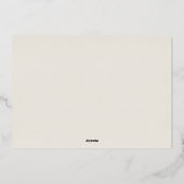 明るいオーバーレイ |写真モダン 箔シーズンカード (裏面)