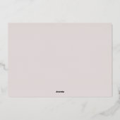 明るいオーバーレイ |写真モダン 箔シーズンカード (裏面)