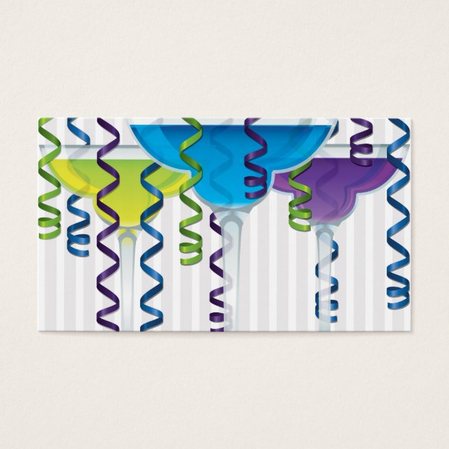 明るいカクテルとリボン (正面)