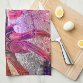 明るいカニの台所タオル キッチンタオル (四つ折り)