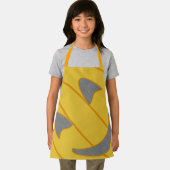 明るいカボチャの衣装デザインハロウィンオレンジ エプロン (インサイチュ)