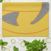 明るいカボチャの衣装デザインハロウィンオレンジ キッチンタオル (折り畳み)