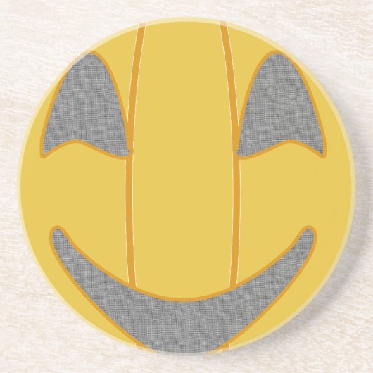 明るいカボチャの衣装デザインハロウィンオレンジ コースター (正面)